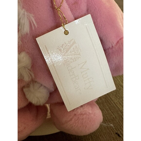 Vintage Muffy Vanderbear Bear Pink Bunny Easter With Tag & Basket NABCO - Picture 2 of 3
